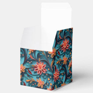 Ballotins Ballotin motif en papier floral sans joint