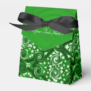 Ballotins Ballotin Motif Green Stars et Swirls