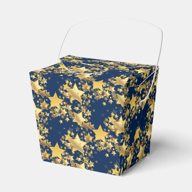 Ballotins Ballotin Party Favoriser Box-Gold Stars (Verso)