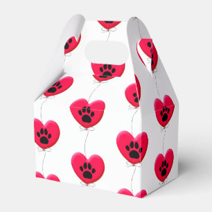 Ballotins Ballotte rouge patte de chien noir sur mesure