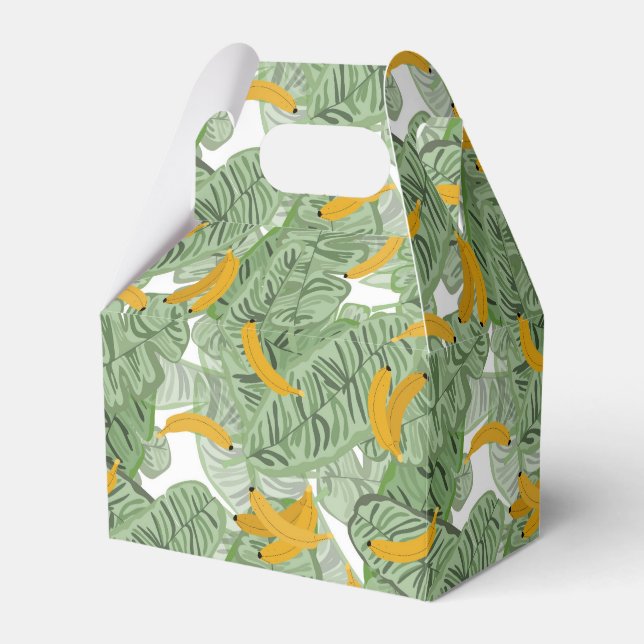 Ballotins Banane tropicale moderne Motif vert (Verso)