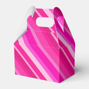 Ballotins Bandes de bonbons en couches - rose et fuchsia