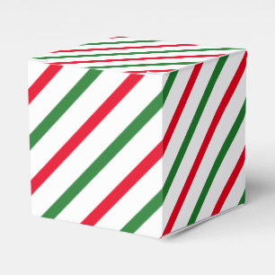 Ballotins Bandes de sucre de canne blanc vert rouge mignon