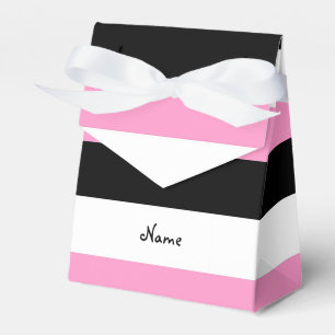 Ballotins Bandes noires, roses et blanches