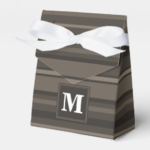 Ballotins Bandes taupe monogramme