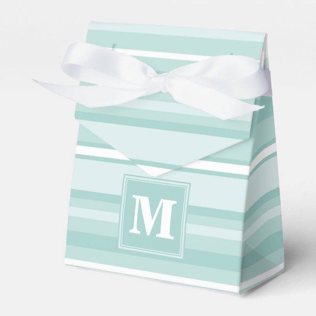 Ballotins Bandes vertes de menthe monogramme (Verso)