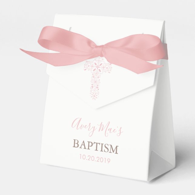Ballotins Baptême, Baptême, Fête de Christening Favor Box; C (Verso)