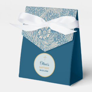 Ballotins Baptême Bleu Floral Marigold William Morris