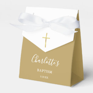 Ballotins Baptême Élégant Signature Script Or