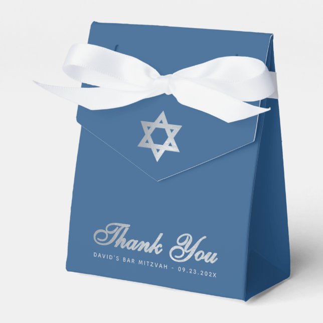 Ballotins Bar Mitzvah Classic Blue Star de David Merci (Verso)