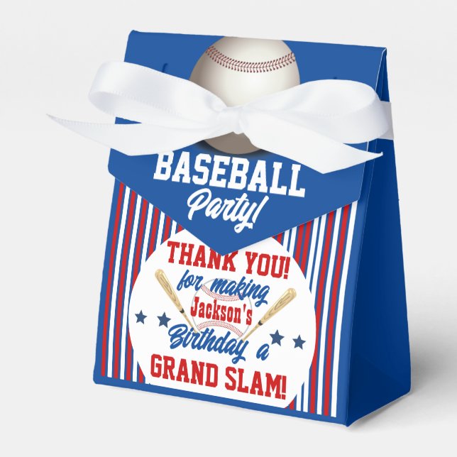 Ballotins Baseball thème personnalisé Ballotin d'anniversair (Verso)