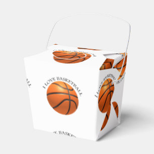 Ballotins Basket en cuir orange et noir personnalisé