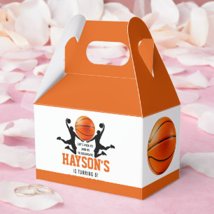 Ballotins Basket orange Boy 5E fête d'anniversaire