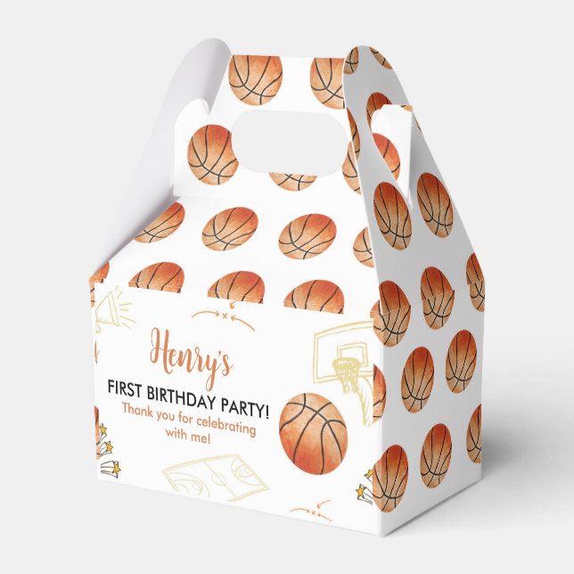 Ballotins Basketball Anniversaire Ballotin Sport Party (Verso)