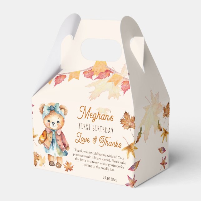 Ballotins Bearly croire qu'il ours en peluche fête d'anniver (Verso)