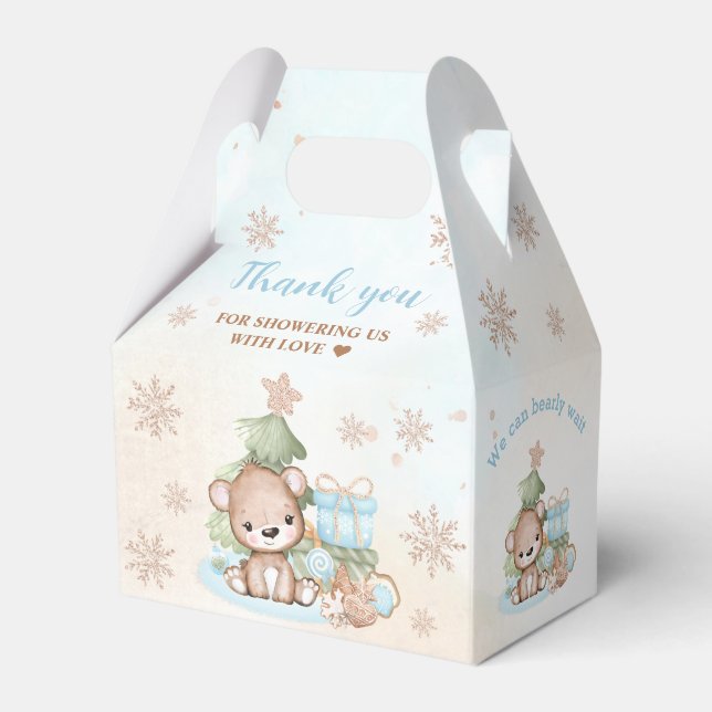 Ballotins Bearly Wait Christmas Boy Baby shower Ballotin (Arrière)