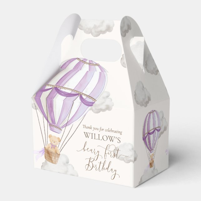 Ballotins Beary First Teddy Bear Hot Air Balloon Anniversair (Arrière)