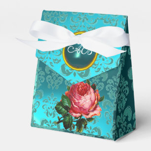 BALLOTINS BEAU ROSE ROSE ROSE, TURQUOISE DAMASK BLEU GEM MON