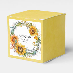 Ballotins Beau Sunflower Automne Mariage de Wreath Airy