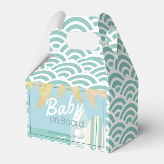 Ballotins Bébé à Bord Garçon de Surf sur la Plage Baby Showe