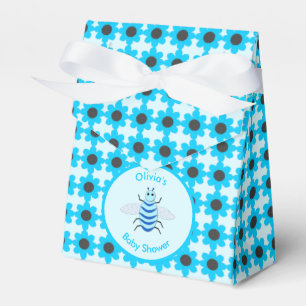 Ballotins Bébé Bleu mignon Bee Bee Baby shower personnalisé