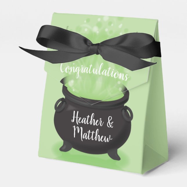 Ballotins Bébé brasse Sorcière douche Halloween Cauldron (Verso)