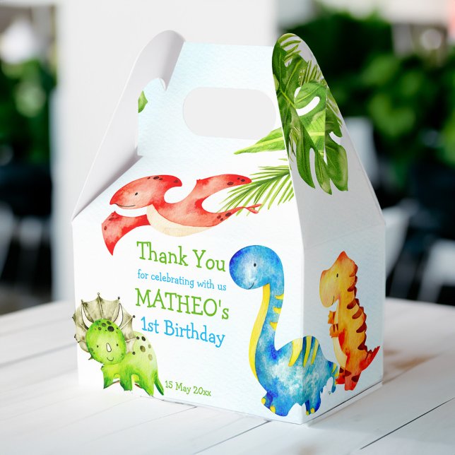 Ballotins Bébé dinosaures fête d'anniversaire enfant (Baby dinosaurs toddler birthday party favor box dino mite party favors cute dinosaurs favors)