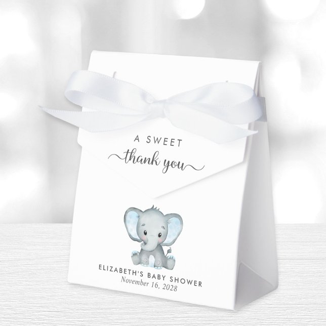 Ballotins Bébé Eléphant mignon garçon douche Merci (Créateur téléchargé)