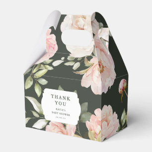 Ballotins Bébé en Fleur Aquarelle rose Baby shower floral