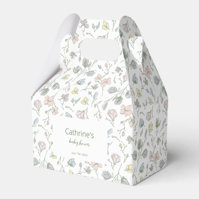 Ballotins Bébé en fleur Baby shower Sexe Neutre (Verso)