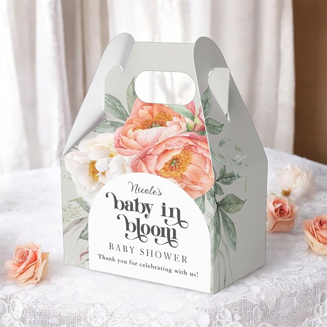 Ballotins Bébé en fleurs Baby shower floral Merci (Créateur téléchargé)