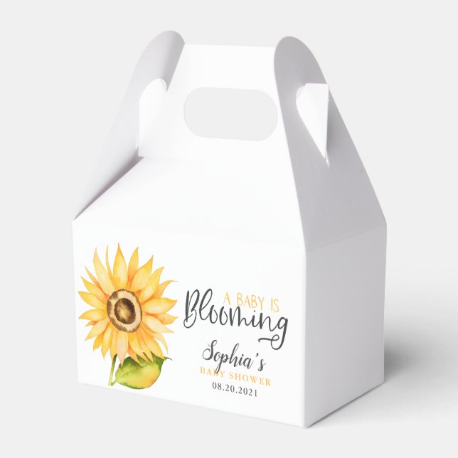 Ballotins Bébé est florissante Sunflower Douche (Verso)