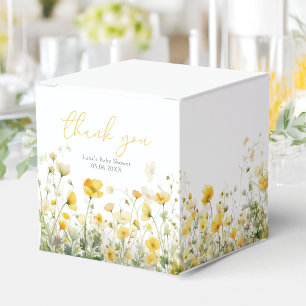 Ballotins Bébé Jaune En Fleur Baby shower Fleur sauvage Flor