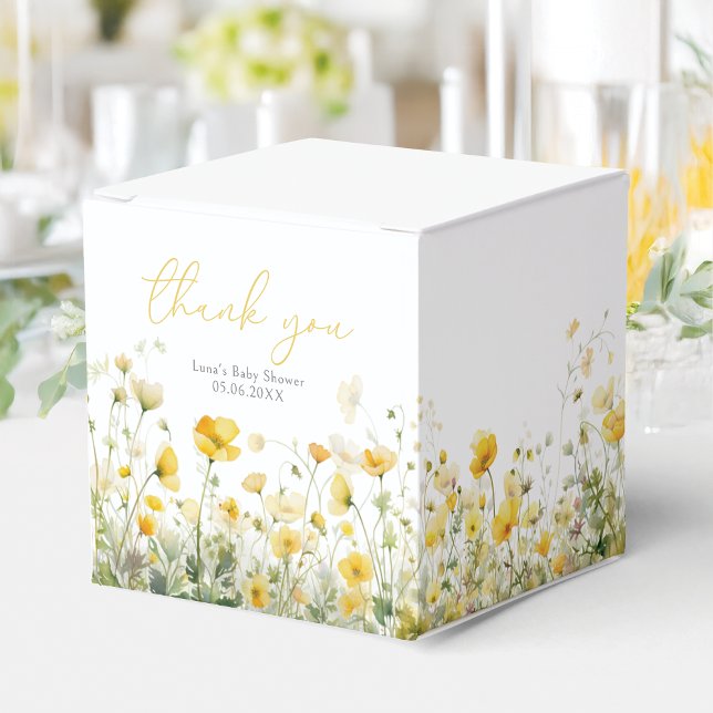 Ballotins Bébé Jaune En Fleur Baby shower Fleur sauvage Flor (Créateur téléchargé)