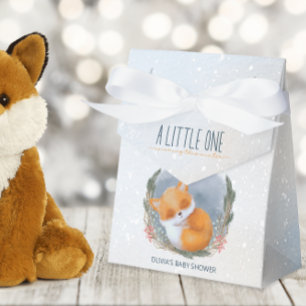 Ballotins Bébé mignon Fox Baby shower hiver neige