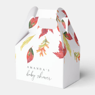 Ballotins Bébé shower feuilles tombantes automne
