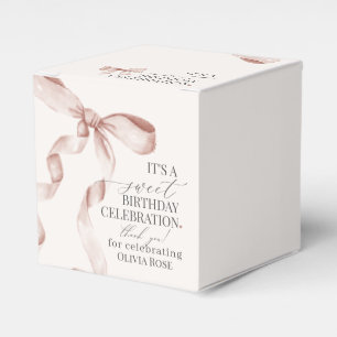 Ballotins Beige Coquette Bow Girl Anniversaire de fête cadea