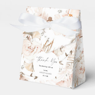 Ballotins Beige neutre élégant jardin floral faveur mariage
