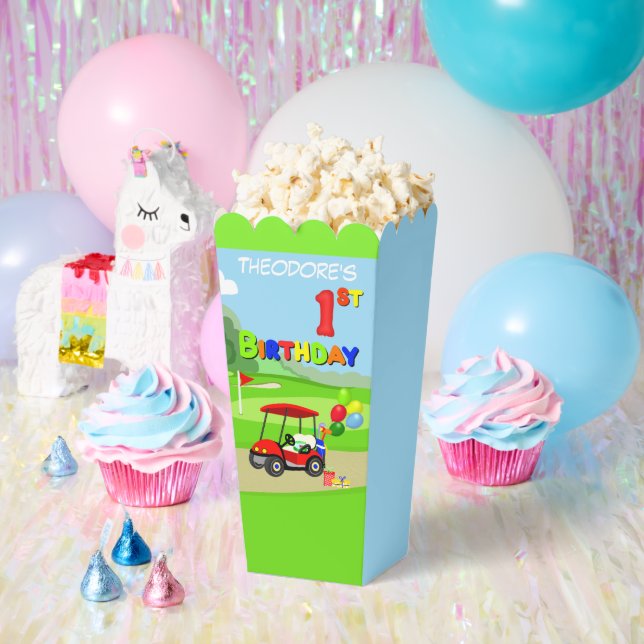 Ballotins Belle 1er anniversaire Red Golf Cart Boy's (Fête)
