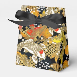Ballotins Belle boîte de faveur japonaise d'impression koi