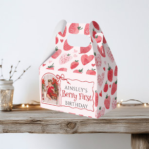 Ballotins Berry personnalisé Première coquette rose Bow 1er 