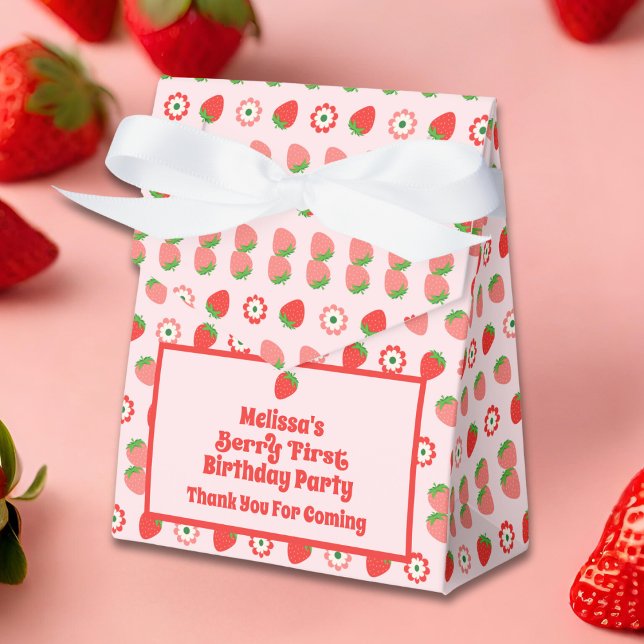 Ballotins Berry rouge rose mignonne Premier Ballotin d'anniv (Créateur téléchargé)