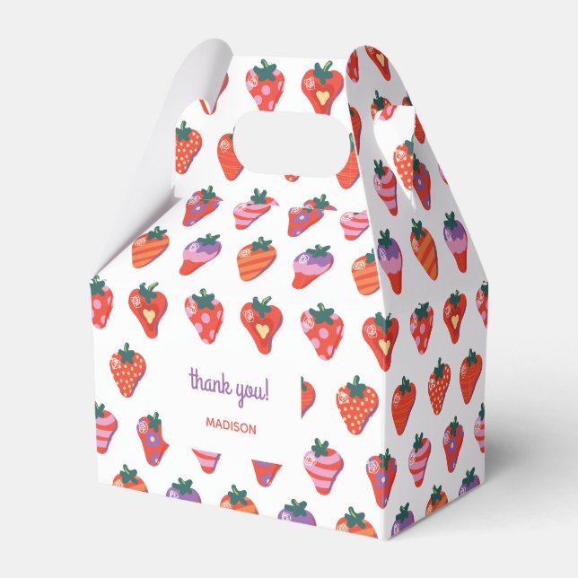 Ballotins Berry Special Strawberry Anniversaire - Blanc (Verso)
