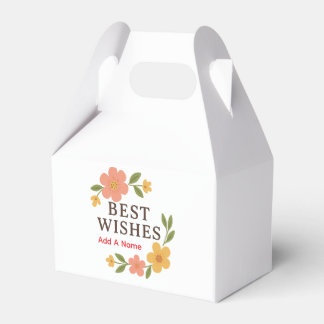Ballotins Best Wishes Elegant Favor Box