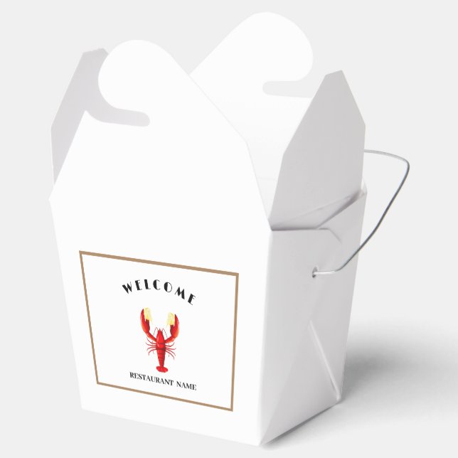 Ballotins Bienvenue Logo de nom de limette de homard de frui (Ouvert)