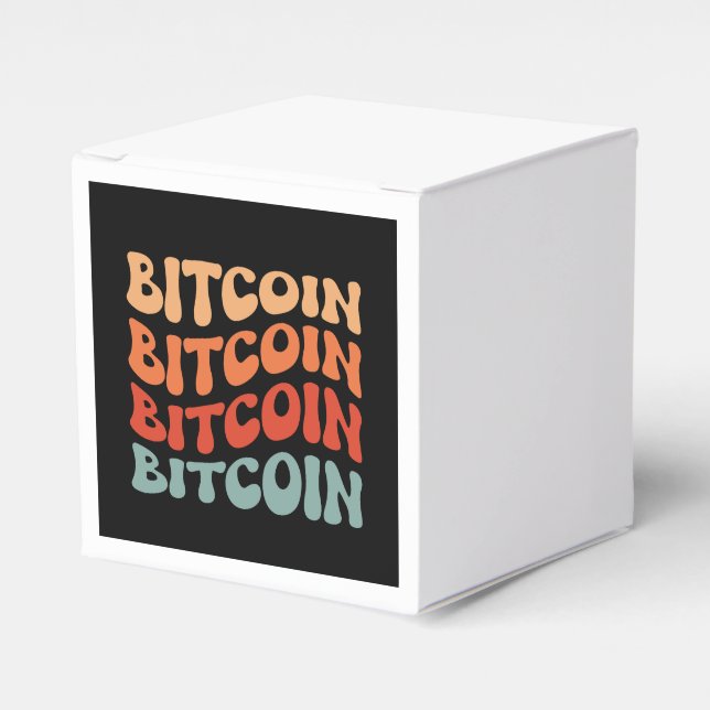 Ballotins Bitcoin Wavy Text Style Crypto Typographie Design (Verso)