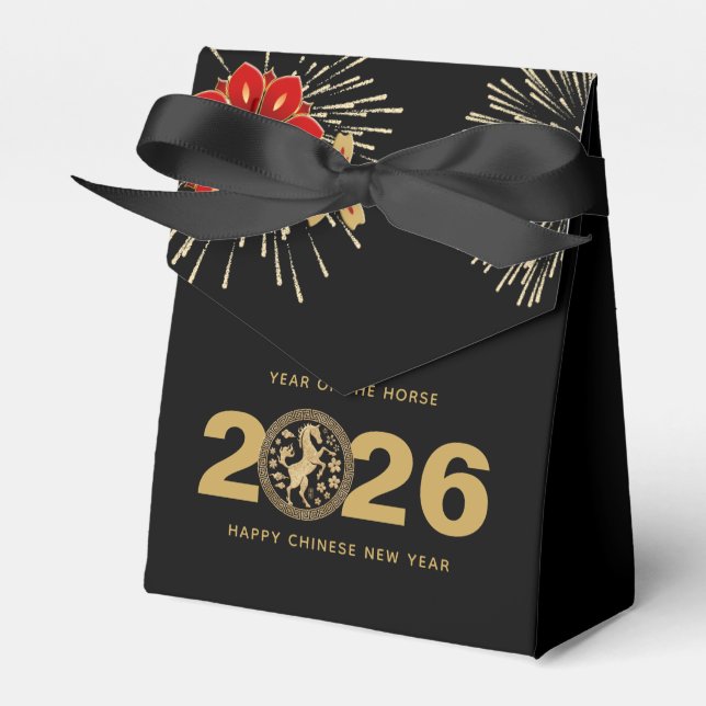 Ballotins Black Gold Chinese New Year of the Horse (Verso)
