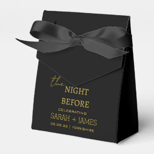 Ballotins Black & Gold Elegant la nuit avant le Mariage