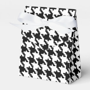 Ballotins Black white houndstooth motif mariage personnalisé