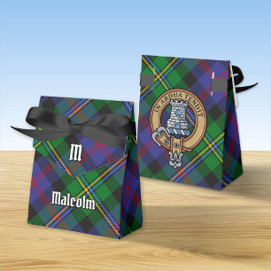 Ballotins Blason du clan Malcolm sur tartan